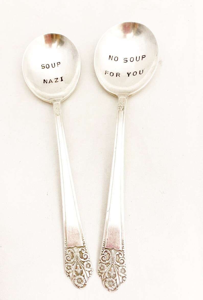 Funny 'No Soup For You' Engraved Spoon, 7 Inch Stainless Steel, Seinfeld Quote Novelty Gift - View #4