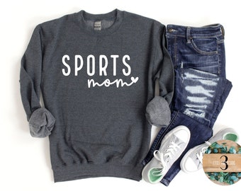 Sports Mom Sweatshirt Long or Short Sleeve T-Shirt