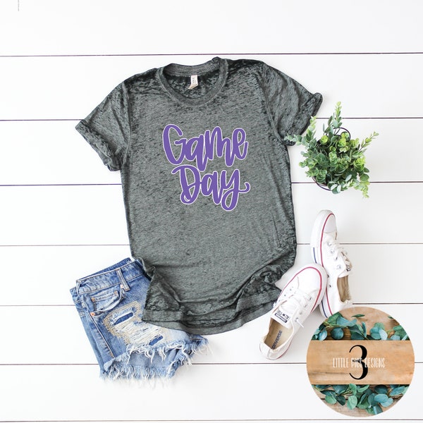 GAMEDAY TEE - PURPLE - SALE main image 1