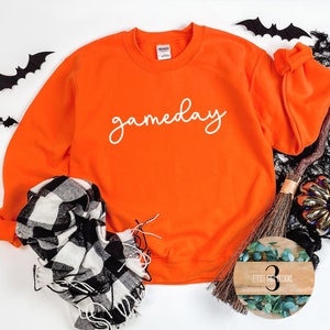 Orange Gameday Sweatshirt Long or Short Sleeve T-Shirt Game Day