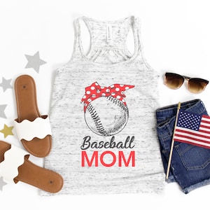 Clearance! Women's Baseball Mom Bandanna Baseball Tank