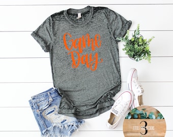Black and Orange Game Day Shirt