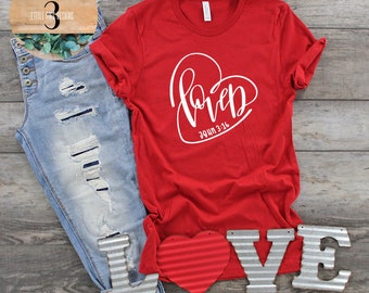 Chemise Christian Loved pour femme John 3:16