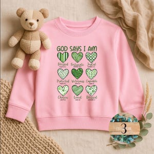 God Says I Am St. Patrick's Day Youth Toddler Shirt