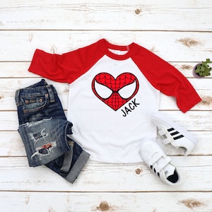 Toddler / Youth Personalized Super Hero Valentine's Day Shirt