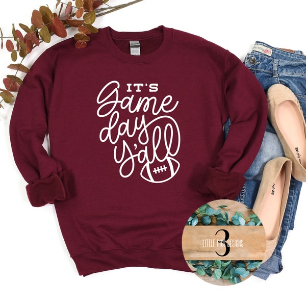 Football Game Day Sweatshirt Long or Short Sleeve T-Shirt