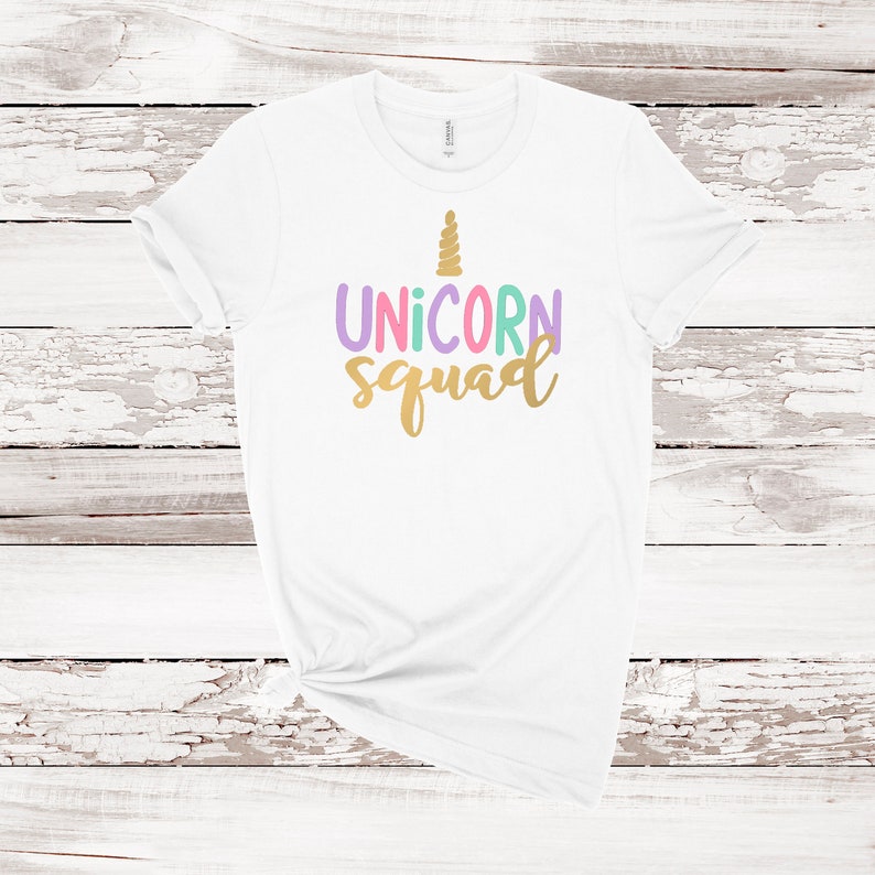 Youth Unicorn Shirts Set Family Unicorn Shirt Unicorn Squad