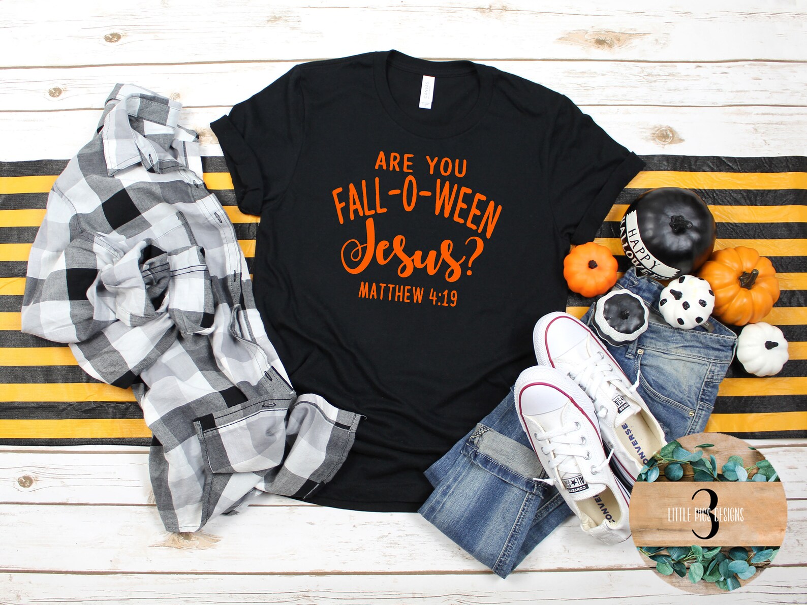 Christian Halloween Shirt Falloween Jesus Etsy