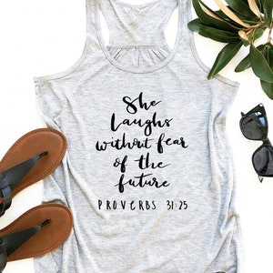 She Laughs Without Fear of the Future Proverbs 31:25. She is - Etsy