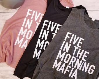 Workout Tank. Five In The Morning Mafia Crop. Yoga. Spinbabe. Pilates. Fitness Tank. Gym Shirt Exercise Tank. Five Crew. 5AM Squad. Besties