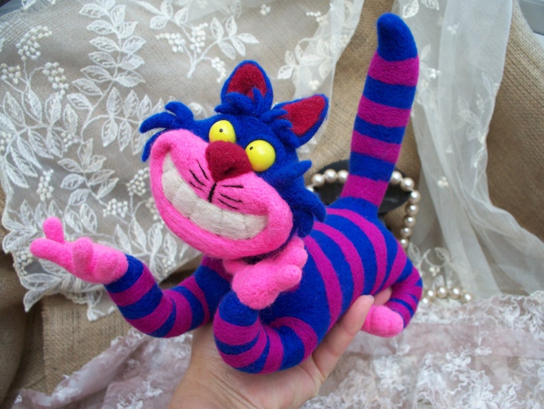 Needle felting Cheshire cat. COLLECTIBLE TOYS. Etsy