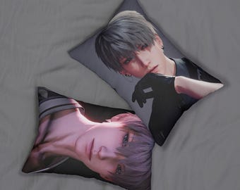 Xavier Love and Deepspace Lumbar Pillow, Double-Sided Print
