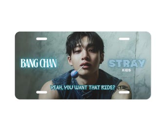 Bang Chan Stray Kids Vanity License Plate - K-Pop Fan Gift