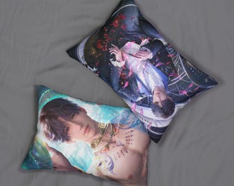 Rafayel Love and Deepspace Lumbar Pillow, Double-Sided Anime Game Art
