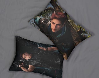 Valko Double-Sided Throw Pillow, 20" x 14" Love and Deepspace, LADS