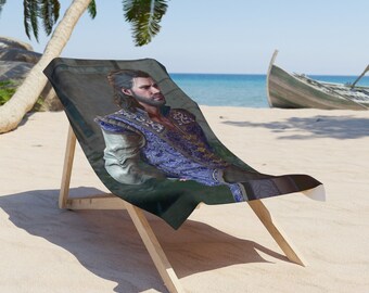 Gale Dekarios Beach Towel: Baldur's Gate 3 Wizard, 30x60