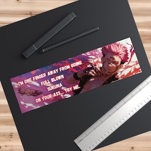 Jujutsu Kaisen, Sukuna, Ryomen Sukuna, JJK, Gojo, Bumper Sticker