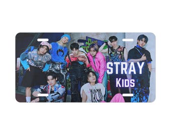 Stray Kids Group Aluminum Vanity License Plate - K-Pop Fan Gift