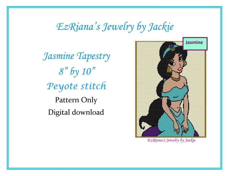 8 by 10 Jasmine Tapesty approx