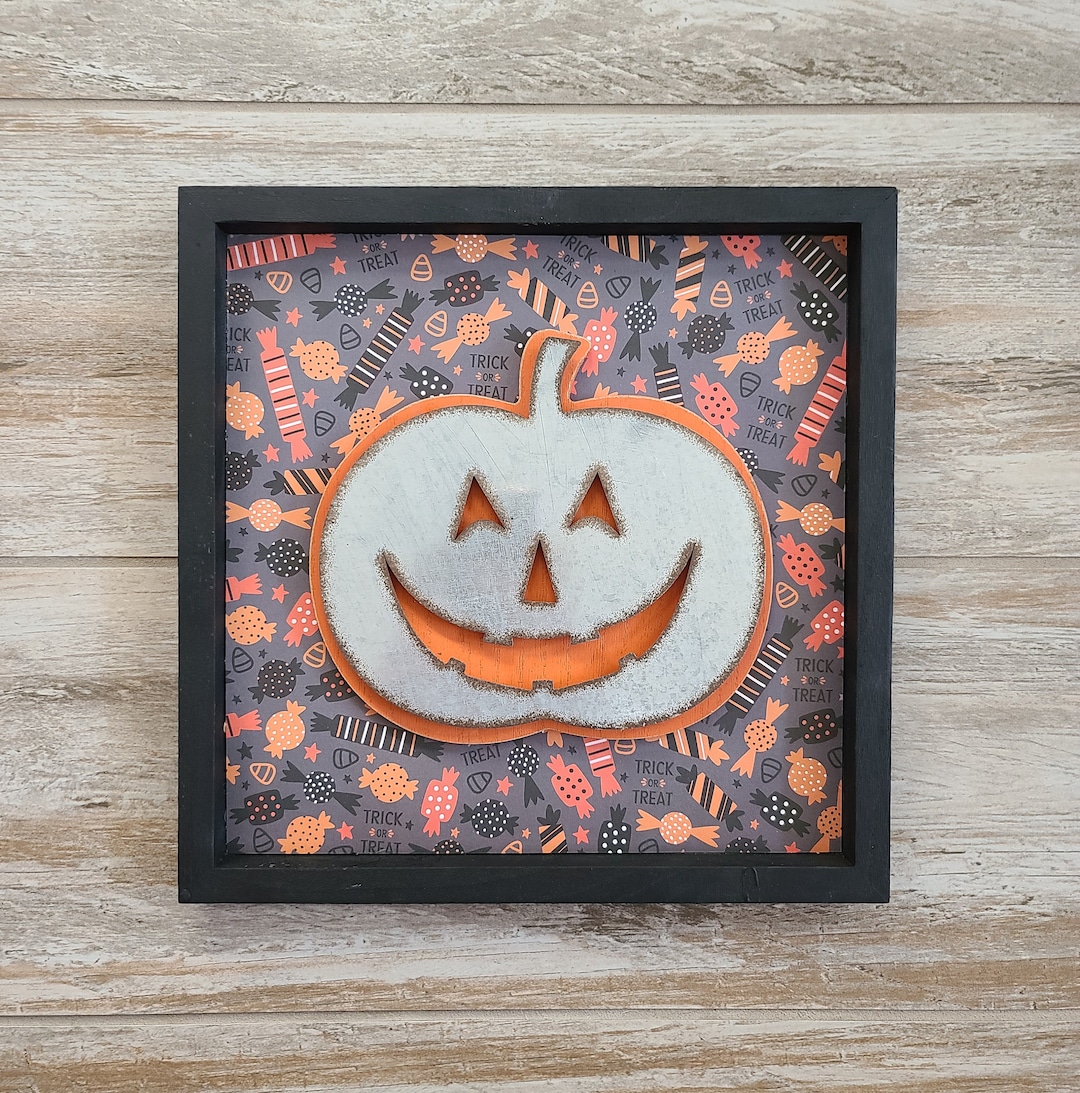Halloween Pumpkin Wall Decor Etsy