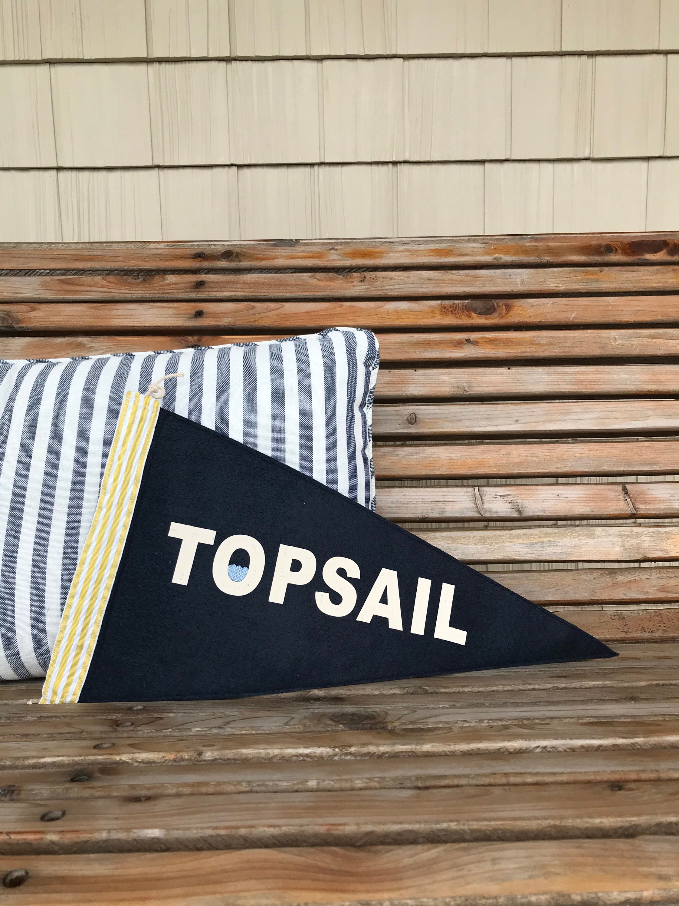 Personalized pennant Felt pennant flag Custom Beach Pennant Etsy