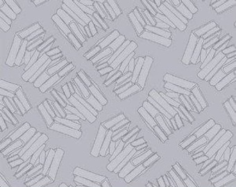 Literary by Heather Givans for Windham Fabrics - Stacks in Moby - Fat Quarter