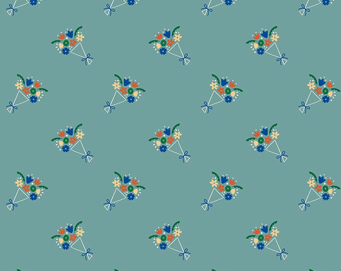 Food Group Bouquet in Ocean (RS5041 14) by Ruby Star Society -- Fat Quarter