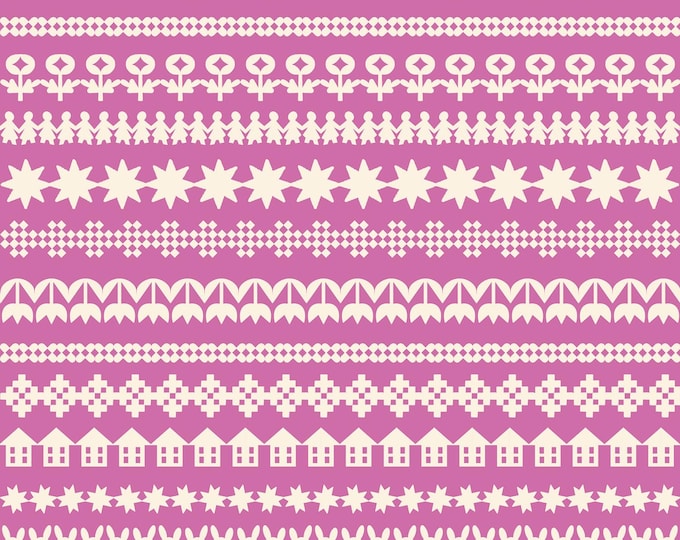 Paper Cuts -- (RS1109 14) Paper Cuttings in Lavender by Rashida Coleman Hale for Ruby Star Society