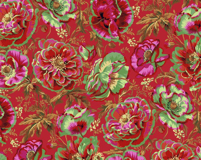 Kaffe Fassett Collective August 2021 -- Fat Quarter of Philip Jacobs Dorothy in Red