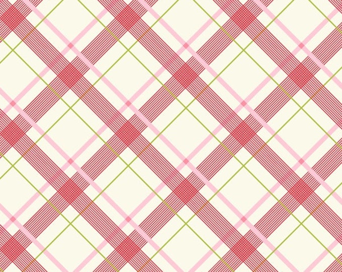 Five and Ten by Denyse Schmidt for Windham Fabrics -- Fat Quarter of Wafer Plaid in Pink (52483-6)