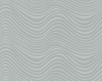 Stealth by Libs Elliot for Andover Fabrics -  Fat Quarter of Waves in Smoke