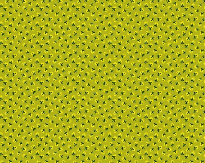 Five and Ten by Denyse Schmidt for Windham Fabrics -- Fat Quarter of Itty Bitty in Lime (52488-12)