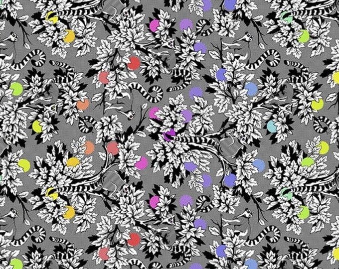 Fat Quarter Lemur Me Alone in Ink - Tula Pink's Linework for Free Spirit Fabrics