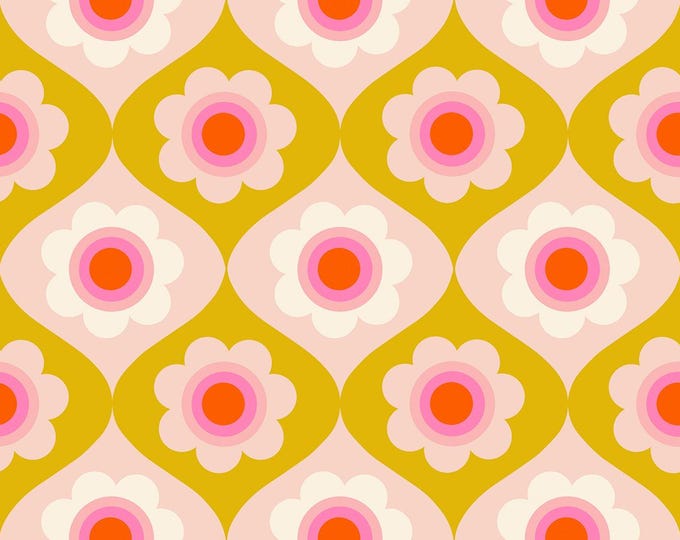 Trinketry-- (RS0114 14) Trinketry Floral in Goldenrod by Melody Miller