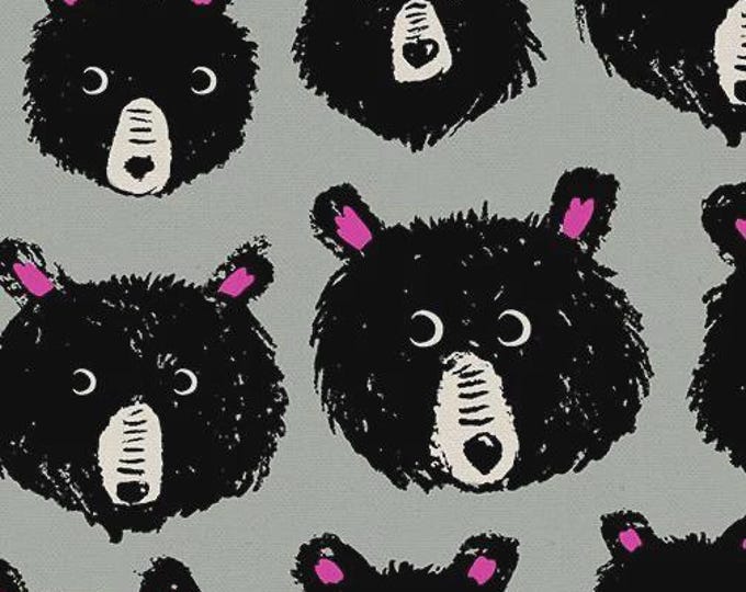Teddy and the Bears by Ruby Star Society -- 25cm cut of Canvas Bears in Steel