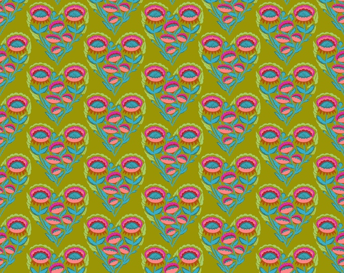 Allegory by Anna Maria Parry -- Fat Quarter of AMT143-71L Pitterpat in Lichen