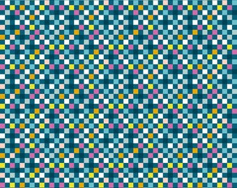 Washi Plus -- (RS1102 14) Checkmate in Teal by Rashida Coleman Hale for Ruby Star Society