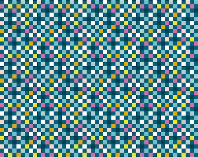 Washi Plus -- (RS1102 14) Checkmate in Teal by Rashida Coleman Hale for Ruby Star Society