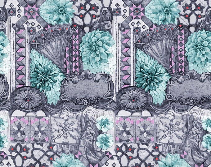 English Summer by Anna Horner for Free Spirit Fabrics - Tourist in Amethyst
