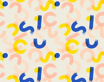 Whatnot Brushwork in Shell RS1016 11  by Rashida Coleman Hale - Ruby Star Society - Fat Quarter