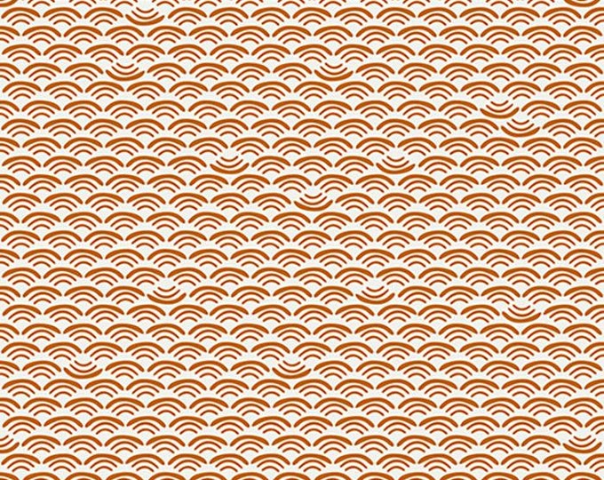 Koi Pond by Ruby Star Society -- Fat Quarter of Smile and Wave in Saddle (RS1042 15)