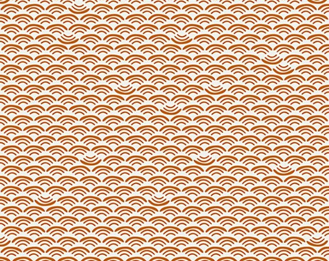 Koi Pond by Ruby Star Society -- Fat Quarter of Smile and Wave in Saddle (RS1042 15)