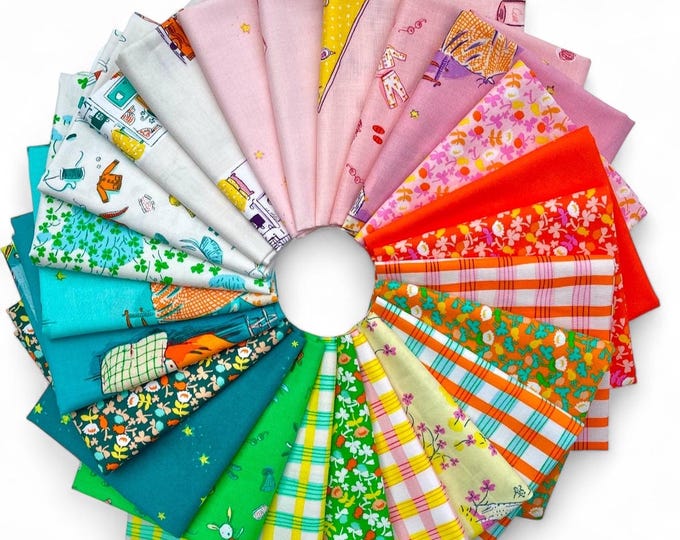 Heather Ross Lucky Rabbit for Windham Fabrics - Fat Quarter Bundle of All 24 Prints