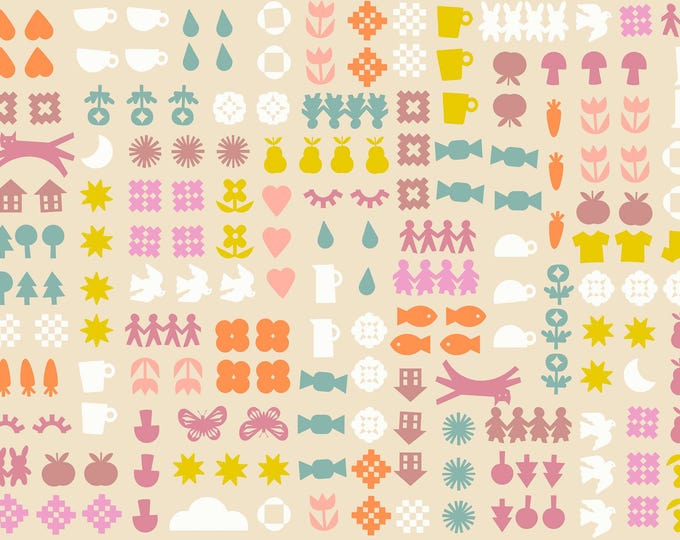 Paper Cuts -- (RS1107 11) Together in Parchment by Rashida Coleman Hale for Ruby Star Society
