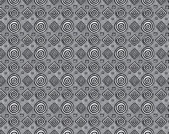 Kaffe Fassett -- Fat Quarter of Good Vibrations in White