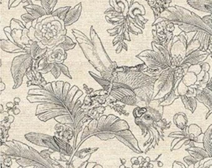 Chinoiserie by Devonstone,  55/45% Linen/Cotton Canvas -- 25cm -- 150cm Wide Width