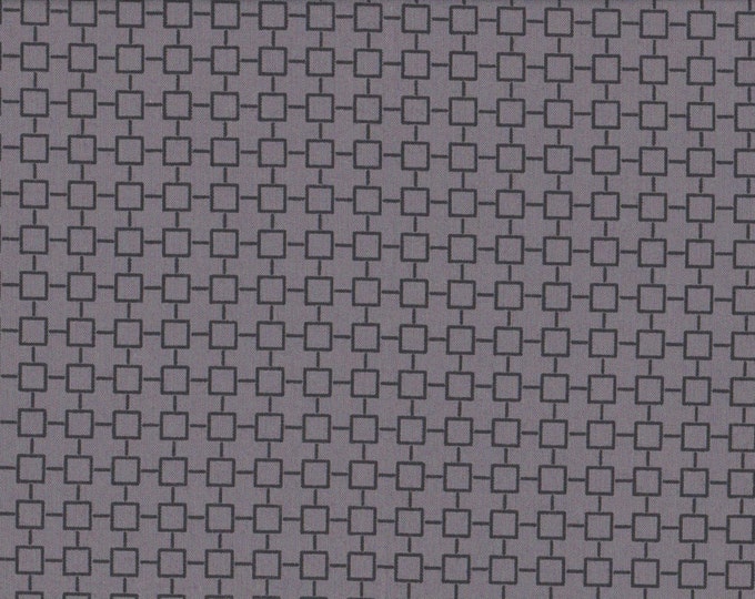 Japanese cotton fat quarter by Kei - Geosquares in grey