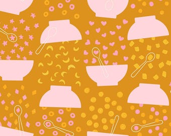 Egg and Friends-- (RS3091 12) Flying Cereal in Honey by Kimberly Kight