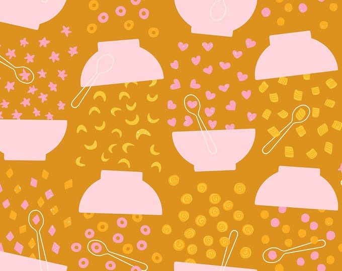 Egg and Friends-- (RS3091 12) Flying Cereal in Honey by Kimberly Kight