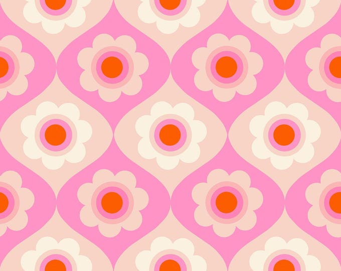 Trinketry-- (RS0114 17) Trinketry Floral in Flamingo by Melody Miller